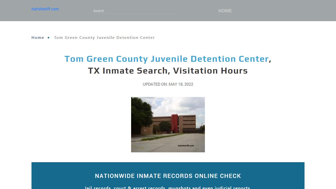 Tom Green County Juvenile Detention Center, TX Inmate Search ...